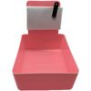 Dental Lab Pan Pink 12/Box Quality Color Coded Organization