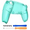 eXtremeRate Emerald Green Custom Back Plate Bottom Shell Compatible with p s 5 Controller, Replacement Back Shell Cover Compatible with p s 5 Controller