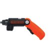BLACK+DECKER 4V MAX* Cordless Screwdriver with LED Light (BDCSFL20C), Black