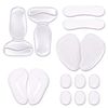DRERIO 14 Pcs Heel Cushion Pads Shoe Heel Inserts for Shoes Silicone Shoe Pads Gel Heel Grips Adhesive Shoe Pads for Too Big Shoes Transparent Heel Insole Heel Cushions & Cups for Women and Men
