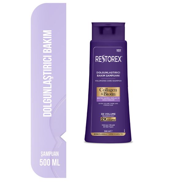 Restorex Plumping Care Shampoo for Voluminous Hair 500 ml