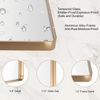 24"x36" Gold Bathroom Mirror - Elegant Rounded Rectangle Frame, Rustproof Design