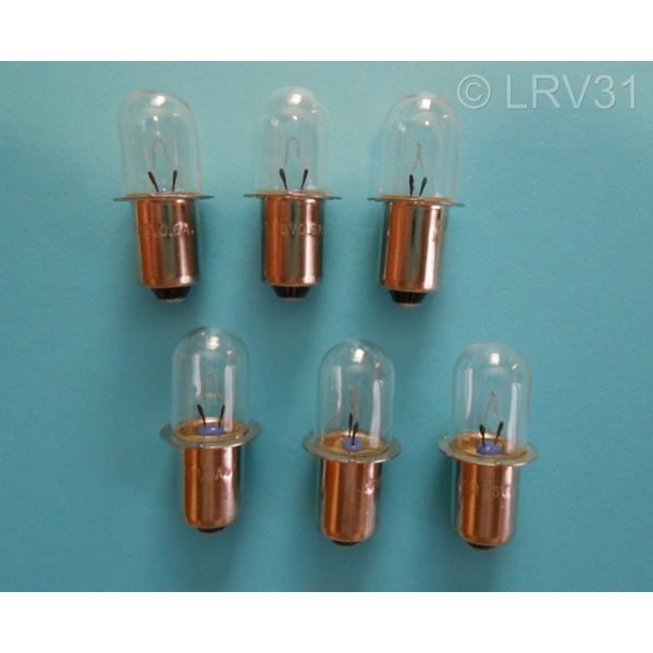 (6) SKIL 18v Volt Flashlight Model 2897 Replacement Xenon Bulbs / #1619P05627 