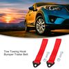 ACROPIX 2 Pcs Universal Red Tow Hook Bumper Trailer Belt