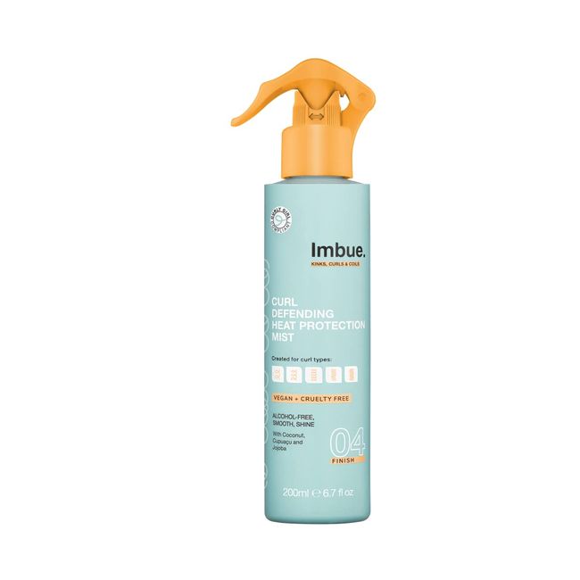 Imbue Curl Defending Heat Protection Mist - Vegan and Curly Girl Compliant 200 ML Paraben Free