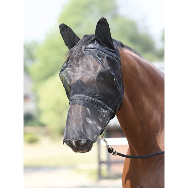 Busse everline Fliegenmaske FLY PROTECTOR, schwarz, Vollblut