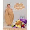 Aubliss Stuffed Animal Bean Bag Storage Chair (Solid Khaki, Large (38''))