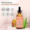 Retinol Serum for Face 2.5%, B5 Herbal Resurfacing Retinol Serum with Vitamin C, Vitamin E, Hyaluronic Acid, Serum for Anti-Aging, Wrinkle Smoothing, Dark Spot Corrector, Brighten Dullness