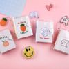 JIHUOO Mini Transparent 3 Ring Binder Covers Clear PVC Loose Leaf Notebook Mini Binder Pockets Snap Button Ring Binder White