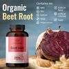 HERBAMAMA Beet Root Capsules - Organic Beetroot Powder Pills - Beet Root Supplements - 2100mg - 250 Caps