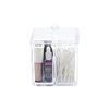 Masters & Burrell Makeup Organiser Cotton Pads Holder Cosmetics Makeup Cotton Swab Holder Cotton Pads Dispenser, 4 Sections Ideal for Cotton Buds Cotton Pads
