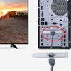XMSJSIY PC Switch External PC Power Button, Desktop PC Power Button Computer Case Reset Switch External Remote Case VGA USB Motherboard On/Off Button with Two USB and Audio Ports - 160CM