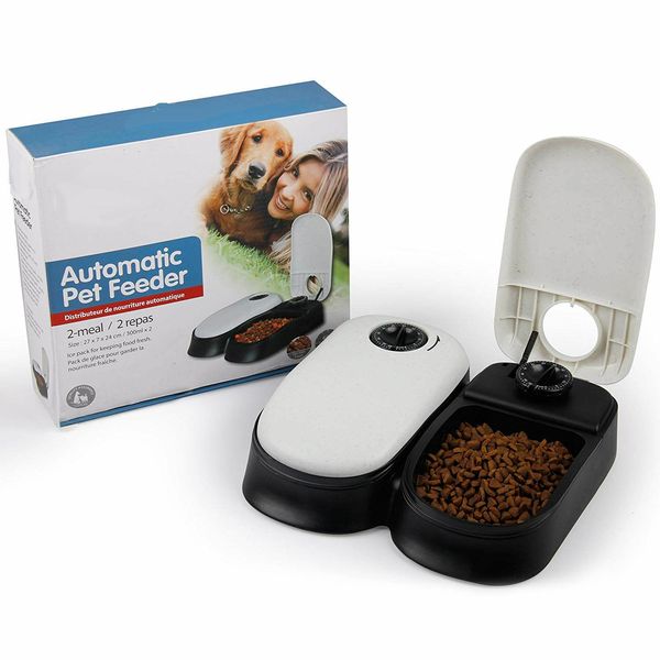 Automatic Pet Feeder Dish Dogs, Cats, Small Animals, Auto Pet Food Dispenser NIB