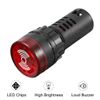 uxcell 2Pcs Red Indicator Light with Buzzer AC/DC 110V, 22mm Panel Mount Flashing Alarm, for Electrical Control Panel, HVAC, DIY Projects
