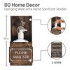 Welcome Sign with Hand Sanitizer Dispenser Holder