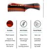 3PC Mini Combs Mustache Beard Eyebrows Pocket Travel Cellulose Acetate Grooming