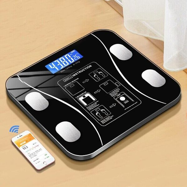 Body Fat Scale Smart BMI with Smartphone App sync with Bluetooth 396 lbs