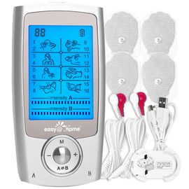 Easy@Home 16-Mode Premium Handheld TENS Electronic Pulse Massager Unit,  EHE029G 