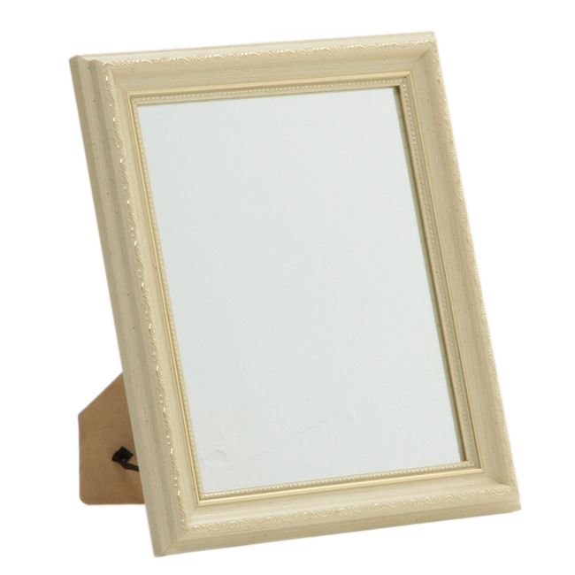 Fuji Boeki Tabletop Antique Mirror Torrent White 50006