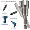 2 PCS Nut Driver Wing Nut Driver Drill Bit Socket Wrenches Tools Set Wing Nut Spanner for Panel Nuts Screws