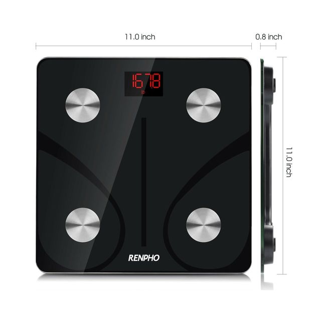 Renpho ES-CS20M-B Bluetooth Body Fat Scale - Black 768390264852