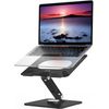 LSX7 Laptop Stand with 360° Rotating Base Ergonomic Adjustable Notebook Riser