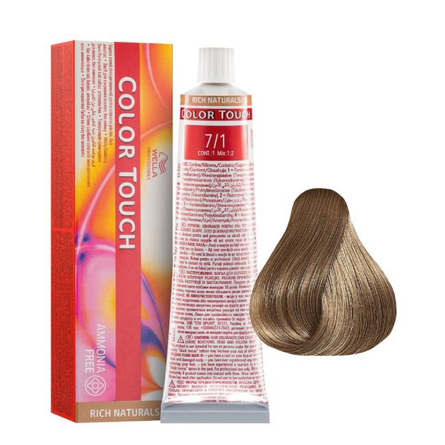 Wella Professionals Color Touch Semipermanent Haircolor, Number 7/1