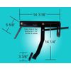 universal power brake pedal assembly firewall mount