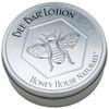 Honey House Solid Lotion Bee Bar (No Added Scent, 2 oz) New in Silver Embossed Tin Case