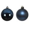 Kaemingk Decoris Weihnachtskugeln aus Glas – Nachtblau, 16 Stück