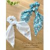 Sumikko Gurashi Fluffy Cute Scrunchie with Scarf Hair Arrangement Accessory Bundle Hair Scarf Scrunchie 3-Way (Blue)