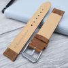 Talk Time Genuine Suede Leather Padded Watch Strap Tan 18mm