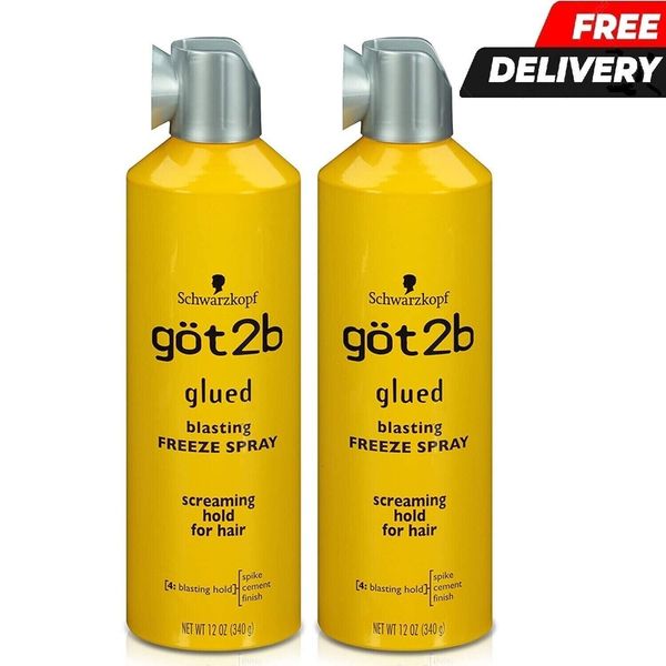 GOT 2B Glued Blasting Freeze Spray, 12 Ounce - Pack of 2, Free Shipping.