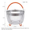 BRONG 6QT Stainless Steel Insert Basket for Steaming Vegetables, Eggs