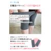 健まーる岩盤浴 膝 サポーター ダブル加工 両膝用 （グレー） 6647-F-B
