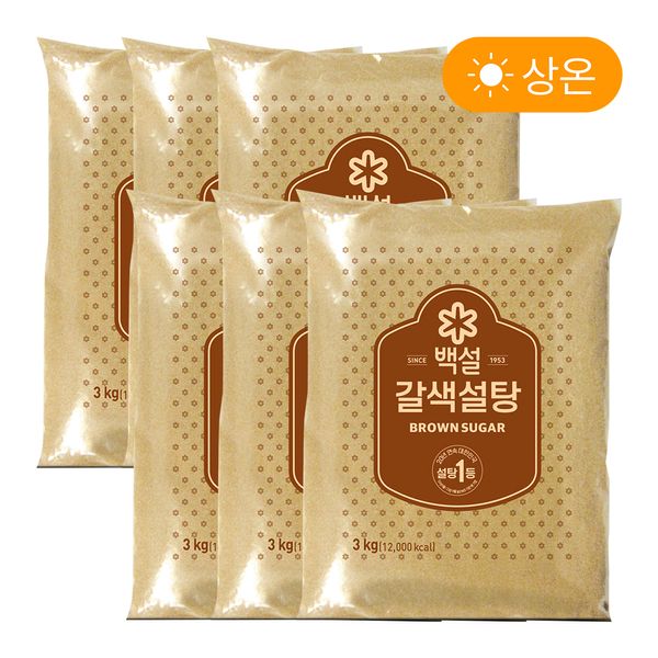 Snow White Brown Sugar 3KGx6 (Total 18KG)