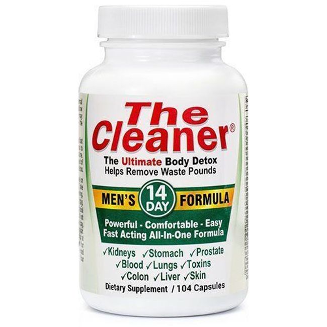 Century System's The Cleaner Men’s Formula 14 Day Ultimate Body Detox (104 Caps)