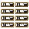 12GA Shot Ammo Sticker 8 Pack