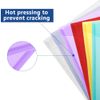 Plastic Envelopes Wallets, MerryNine 24 Pack A4 Colorful Document Folder, for School Home Work Office Organization