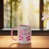 I Do Brows Brow Tech Brow Specialist Eyebrow Ceramic Mug, Pink/White