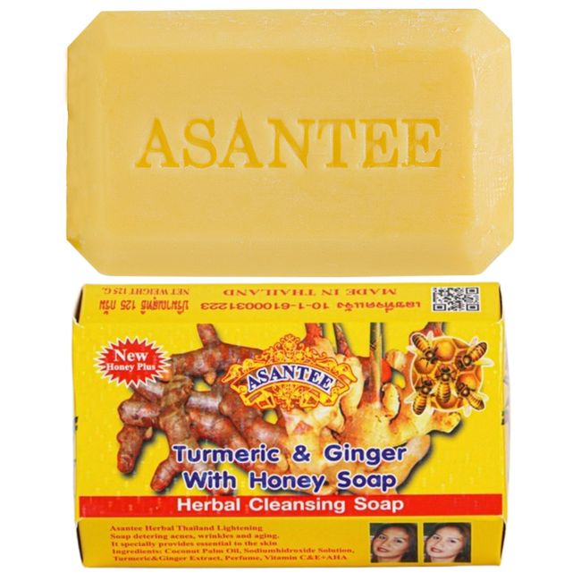 ASANTEE Tumeric & Ginger With Honey Soap (6-Pack)