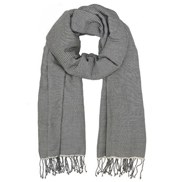 Cambodian Handloom Scarf - Black