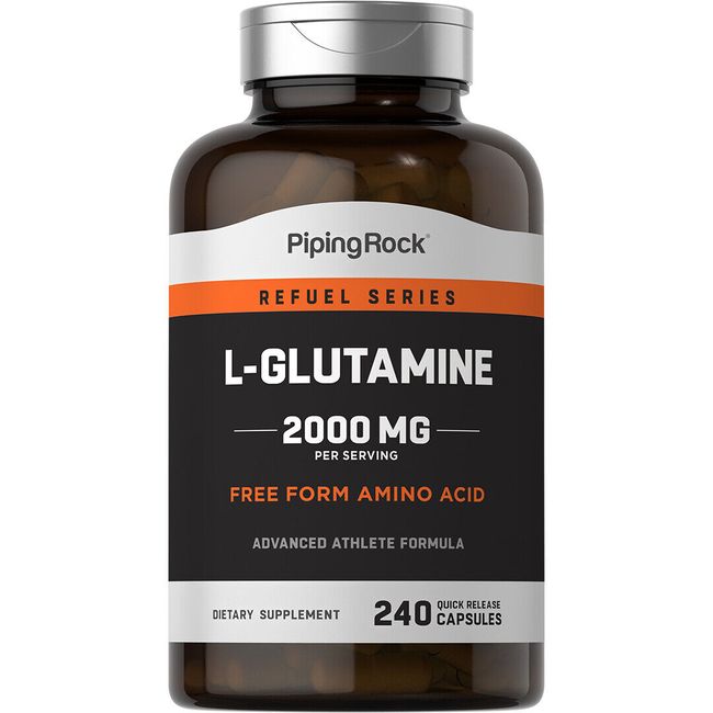 L-Glutamine, 2000 mg (per serving), 240 Quick Release Capsules