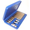 Toolzone HX036 1/2-Inch Dr Hex Bits with Socket in Case-Black (15-Piece) Set