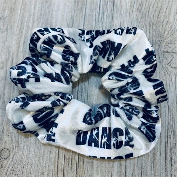 Dance Scrunchie, Girls Dance Hair Accessories, Dance Gift for Girls, Dancer Premium Velvet Elastic Scrunchie - Gift For Dancers, Dance Accessories, Dance Stuff for Teens, Girls (Dance)