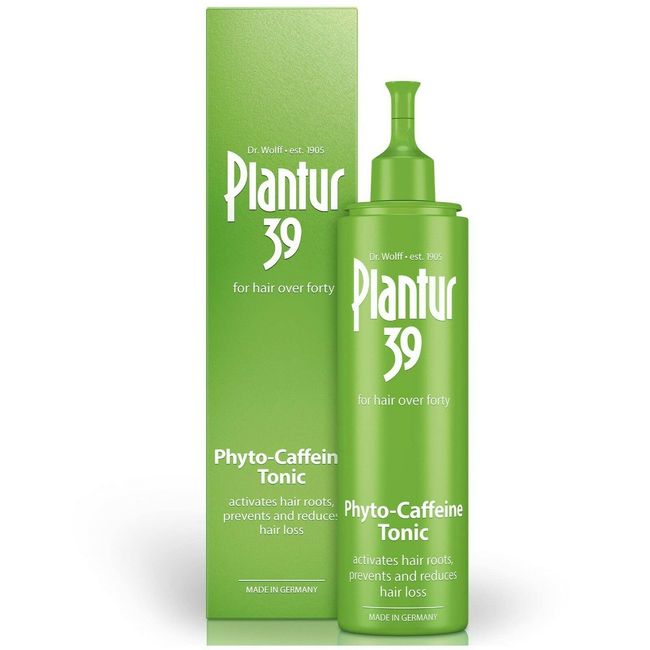 Plantur 39 Phyto Caffeine Women's Scalp Tonic 6.76 Fl Oz, for Fine, Thinning Natural Hair Growth, Sulfate Free with Castor Oil, Niacin, Zinc