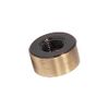 B&P Lamp® Solid Brass Flat Cap, Tapped 1/8IP, 3/8 Inch Height by 3/4 Inch Diameter, Antique Brass