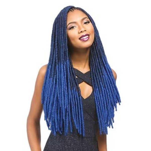 AFRICAN COLLECTION FAUX LOCKS SILVER / 18"