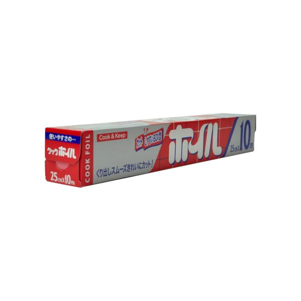 MU Packaging Aluminum Foil Silver Width 9.8 inches (25 cm) x Length 32.8 ft (10 m) No Separation Required Paper Blade, Made in Japan