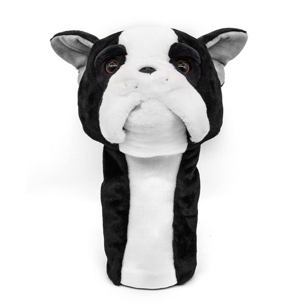 Golf Driver Cover Club Head Golf Cover Animal Pattern Golf Driver Cover Cute Dog Golf Club Head Cover for 460 CC Wood Driver Plush Golf Club Head Cover